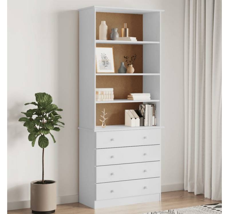 furnicato Bücherregal mit Schubladen ALTA Weiß 77x35x186,5 cm Kiefernholz, 1-tlg. furnicato Bücherregal mit Schubladen ALTA Weiß 77x35x186,5 cm Kiefernholz, 1-tlg. von furnicato