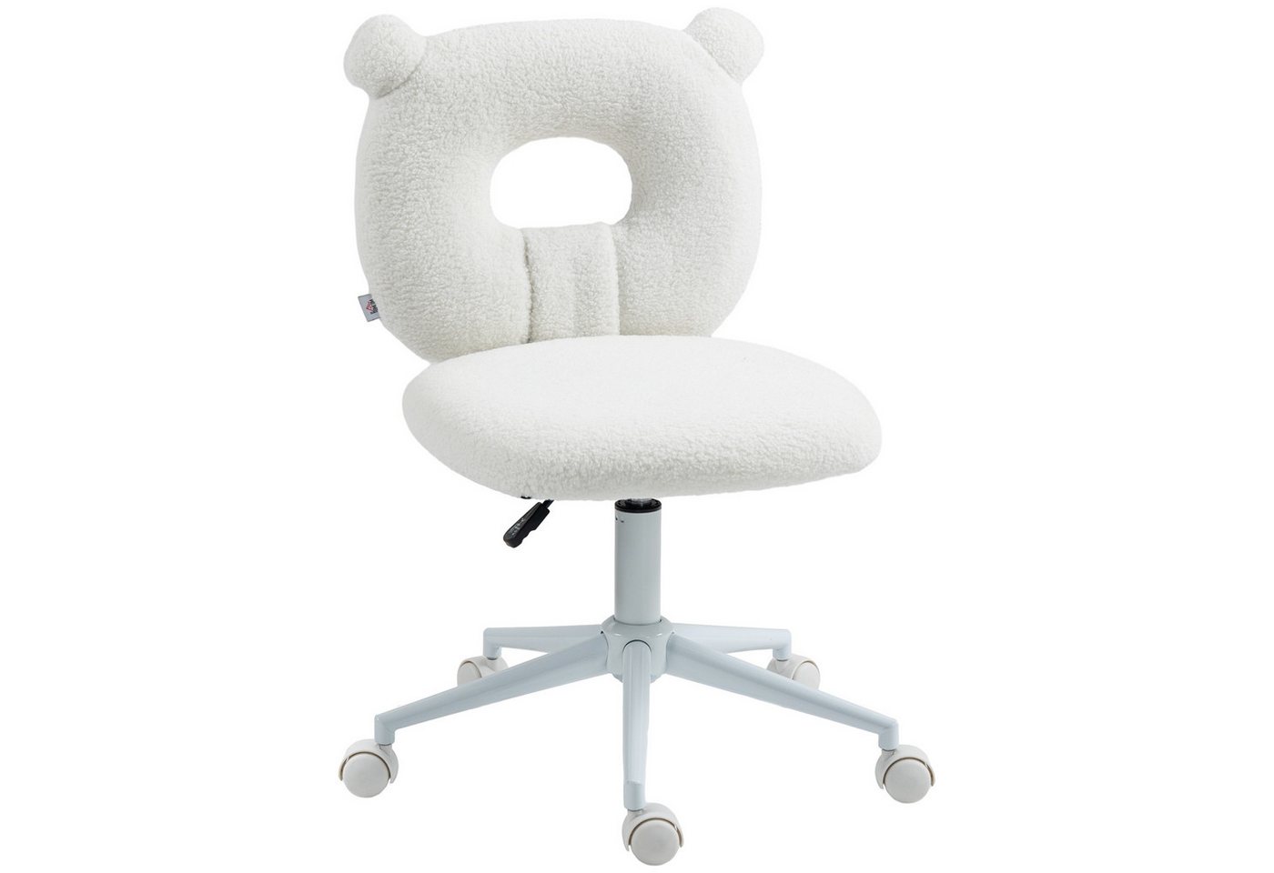 furnicato Bürostuhl Bürostuhl Schreibtischstuhl, höhenverstellbar, Teddyfell, 50 cm x 56 (1 St) von furnicato