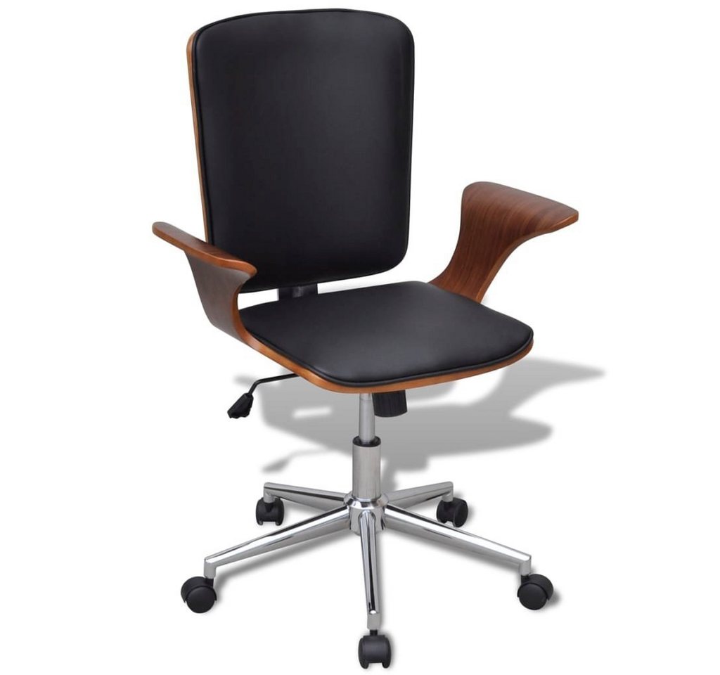 furnicato Bürostuhl Drehbar Bugholz mit Kunstleder-Polsterung (1 St) von furnicato