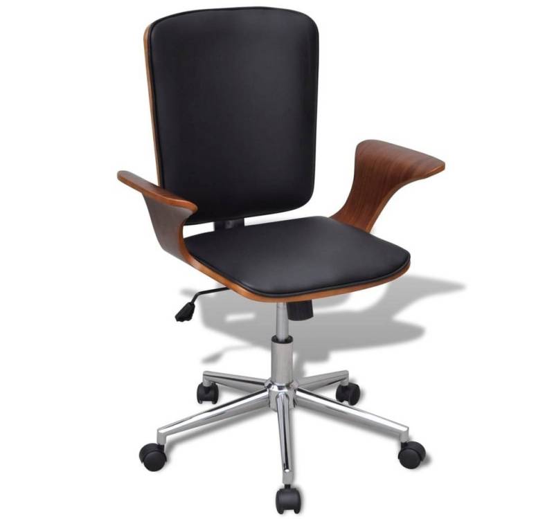 furnicato Bürostuhl Drehbar Bugholz mit Kunstleder-Polsterung (1 St) von furnicato