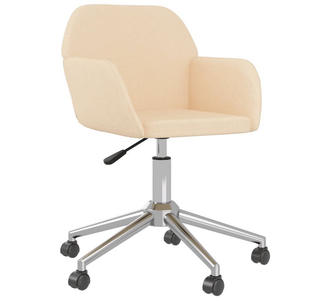 furnicato Bürostuhl Drehbar Creme Stoff (1 St) von furnicato