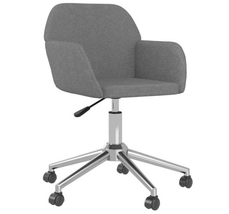 furnicato Bürostuhl Drehbar Hellgrau Stoff (1 St) von furnicato