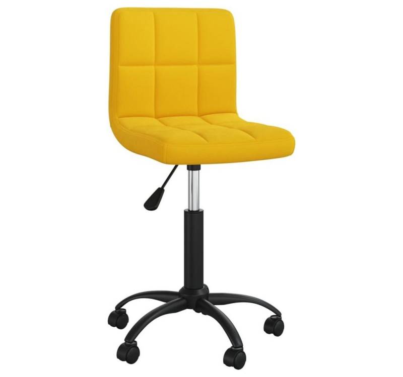 furnicato Bürostuhl Drehbar Senfgelb Samt (1 St) von furnicato