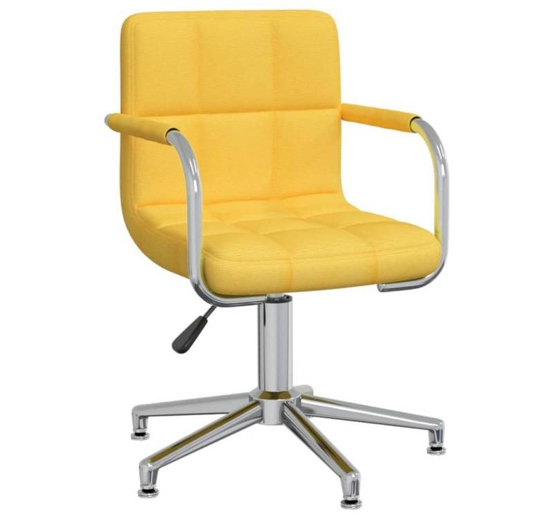 furnicato Bürostuhl Drehbar Senfgelb Stoff (1 St) von furnicato