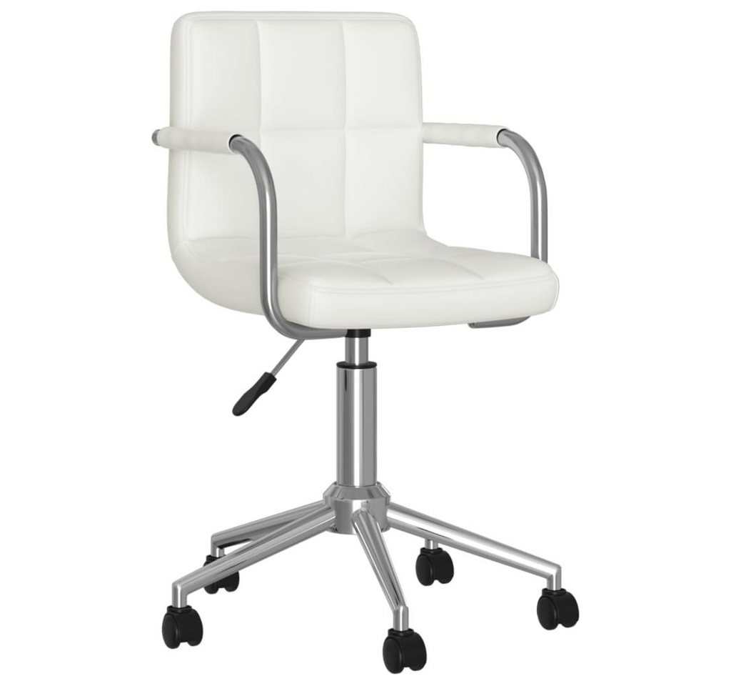 furnicato Bürostuhl Drehbar Weiß Kunstleder (1 St) von furnicato