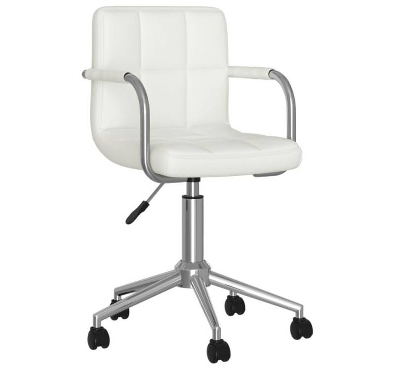 furnicato Bürostuhl Drehbar Weiß Kunstleder (1 St) von furnicato