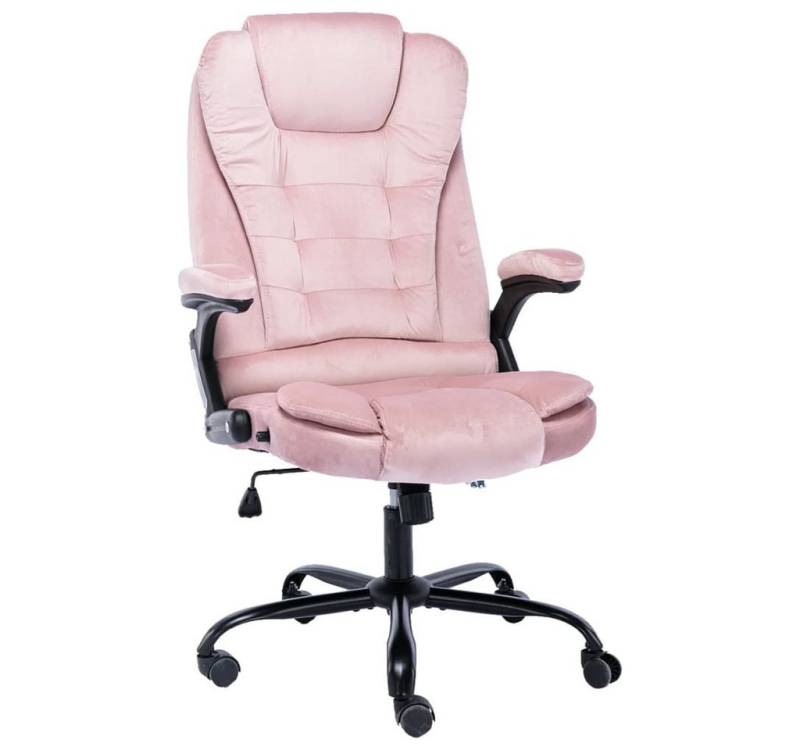 furnicato Bürostuhl Rosa Samt (1 St) von furnicato