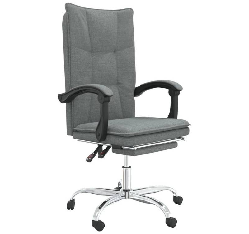 furnicato Bürostuhl mit Liegefunktion Dunkelgrau Stoff (1 St) von furnicato