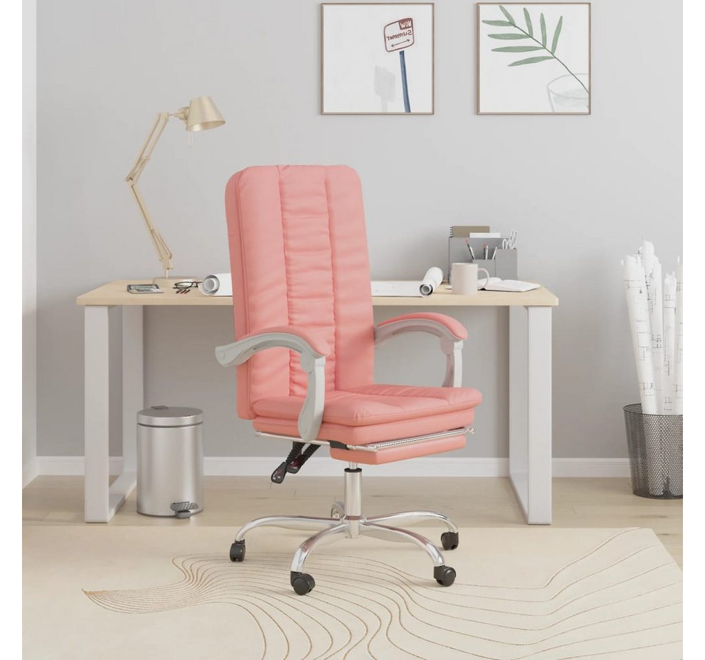 furnicato Bürostuhl mit Liegefunktion Rosa Kunstleder (1 St) von furnicato