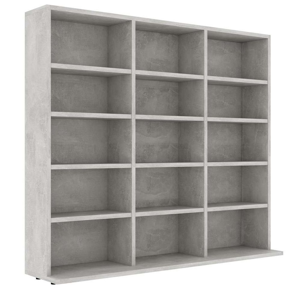 furnicato CD-Regal Betongrau 100x23x89,5 cm Holzwerkstoff, 1-tlg. furnicato CD-Regal Betongrau 100x23x89,5 cm Holzwerkstoff, 1-tlg. von furnicato