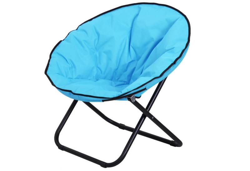 furnicato Campingstuhl Faltbar Klappstuhl bis 120kg, gepolstert, Blau (1 St) von furnicato