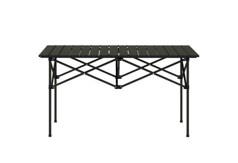 furnicato Campingtisch Klapptisch Aluminium 95x55cm Schwarz für 2 (1-St) von furnicato