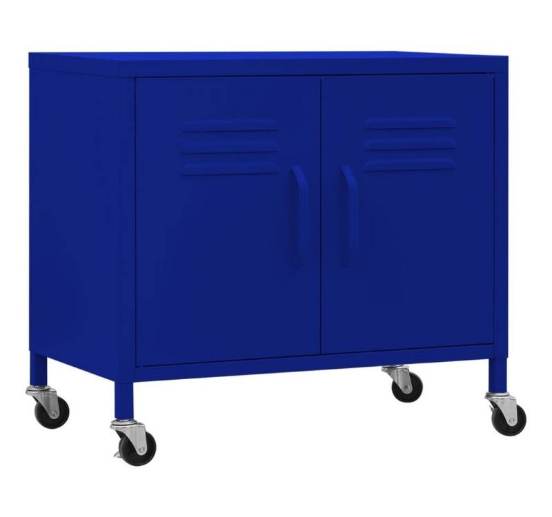 furnicato Container Lagerschrank Marineblau 60x35x56 cm Stahl (1-St) von furnicato