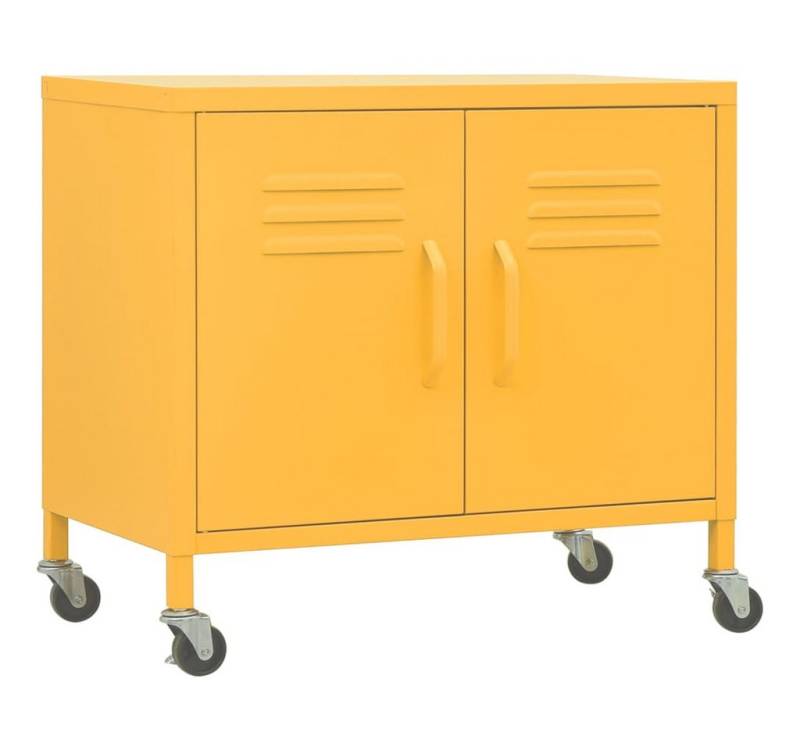 furnicato Container Lagerschrank Senfgelb 60x35x56 cm Stahl (1-St) von furnicato