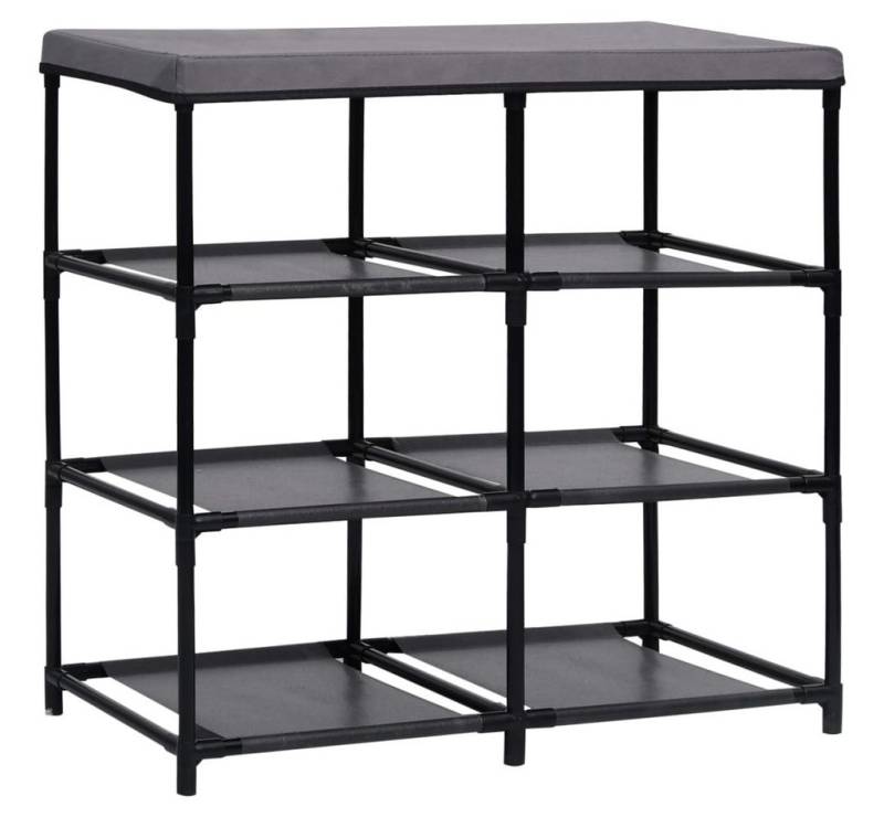 furnicato Container Schrank mit 6 Schubladen 55x29x55 cm Grau Stahl (1-St) von furnicato