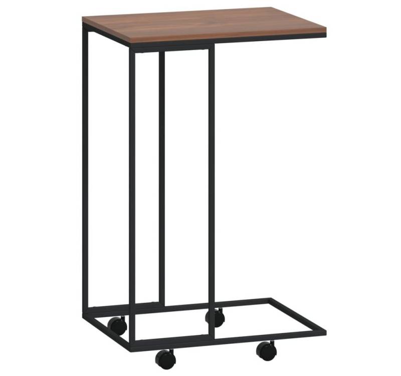 furnicato Couchtisch Beistelltisch mit Rollen Schwarz 40x30x63,5 cm Holzwerkstoff (1-St) von furnicato