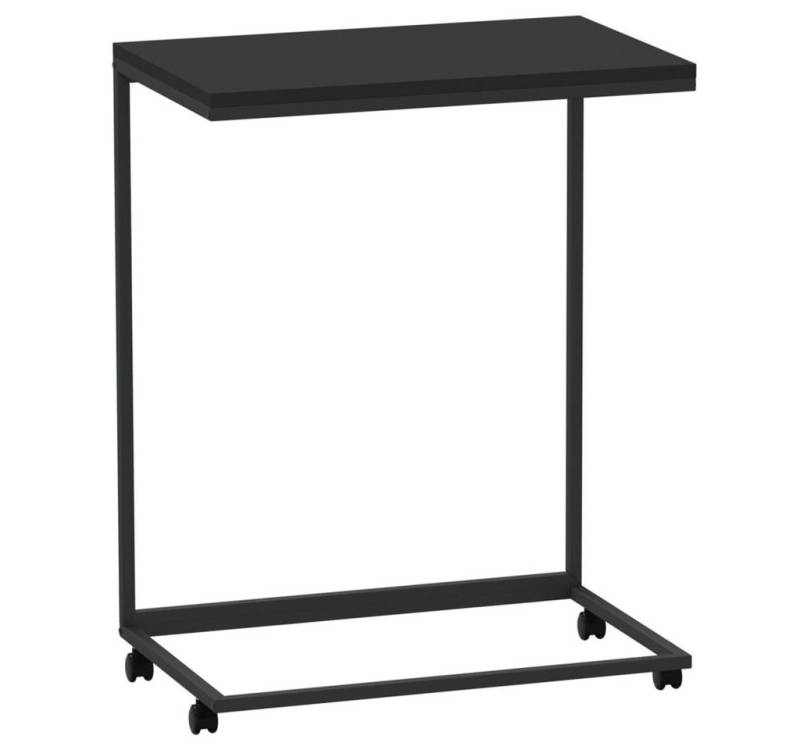 furnicato Couchtisch Beistelltisch mit Rollen Schwarz 55x35x70 cm Holzwerkstoff (1-St) von furnicato