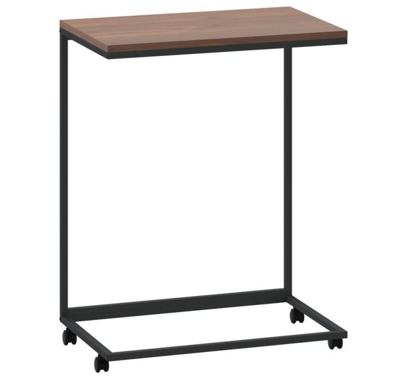 furnicato Couchtisch Beistelltisch mit Rollen Schwarz 55x35x70 cm Holzwerkstoff (1-St) von furnicato