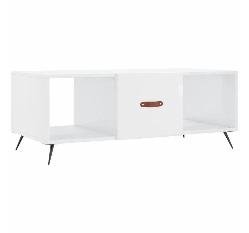 furnicato Couchtisch Hochglanz-Weiß 102x50x40 cm Holzwerkstoff (1-St) von furnicato
