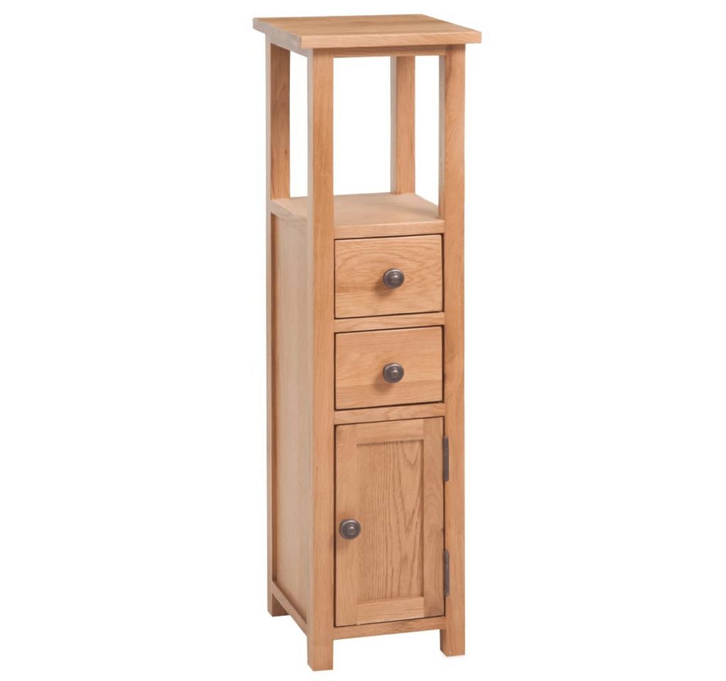 furnicato Eckschrank 26x26x94 cm Massivholz Eiche (1-St) von furnicato