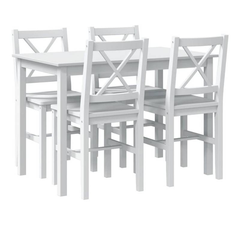 furnicato Essgruppe 5-tlg. Weiß, (1-tlg) von furnicato