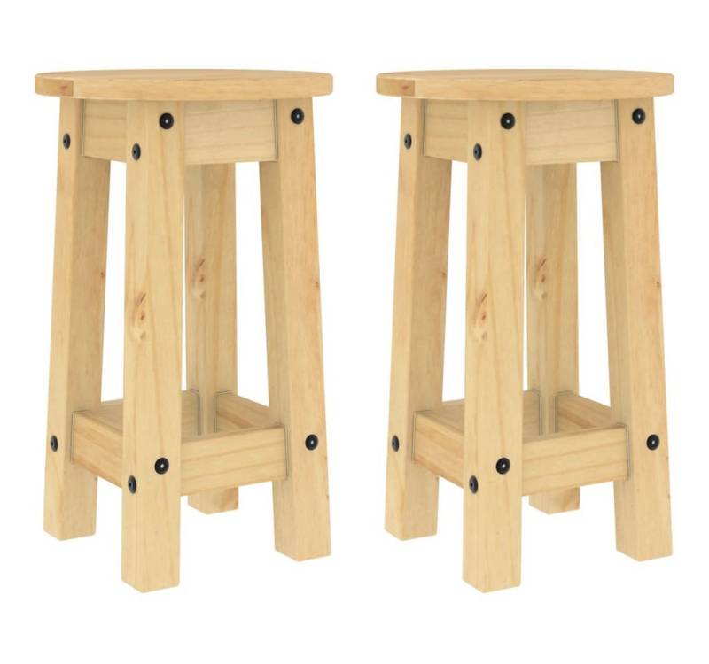 furnicato Essgruppe Barhocker 2 Stk. Massivholz Kiefer, (1-tlg) von furnicato