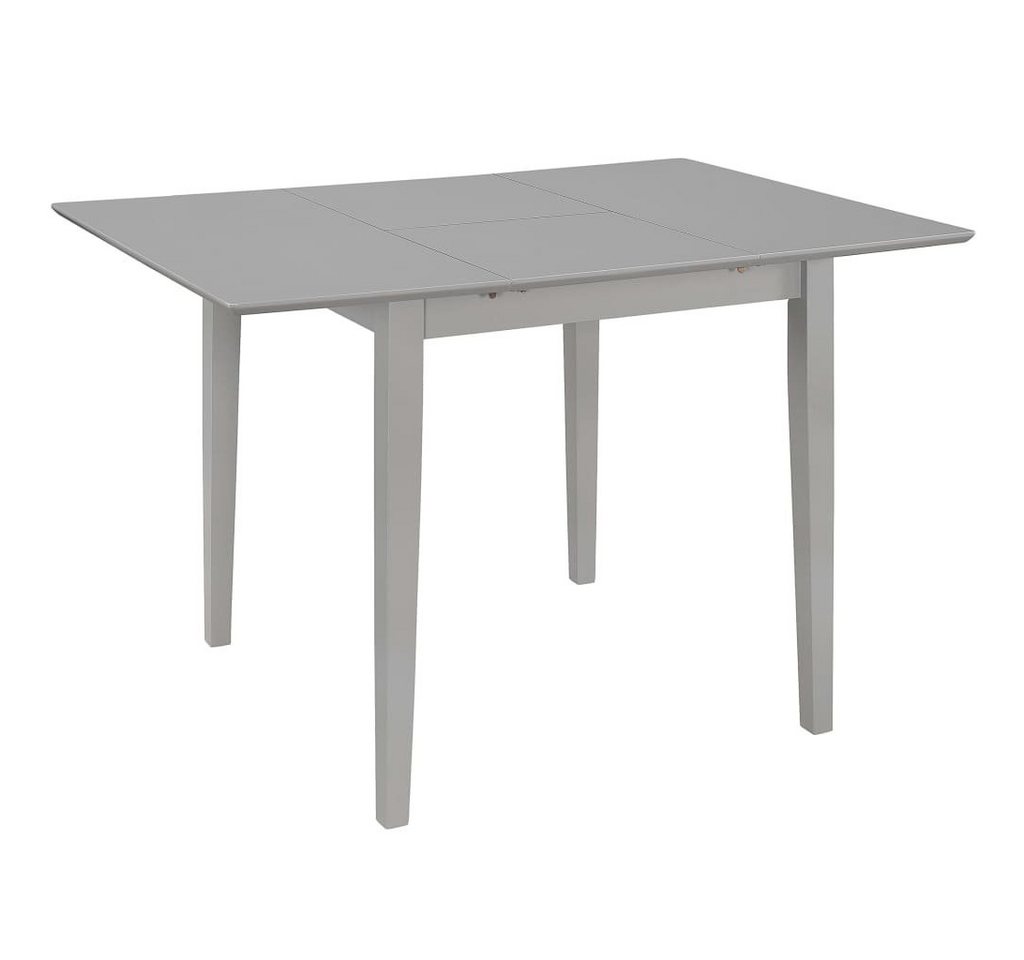 furnicato Esstisch Ausziehbarer Grau (80-120)x80x74 cm MDF (1-St) von furnicato