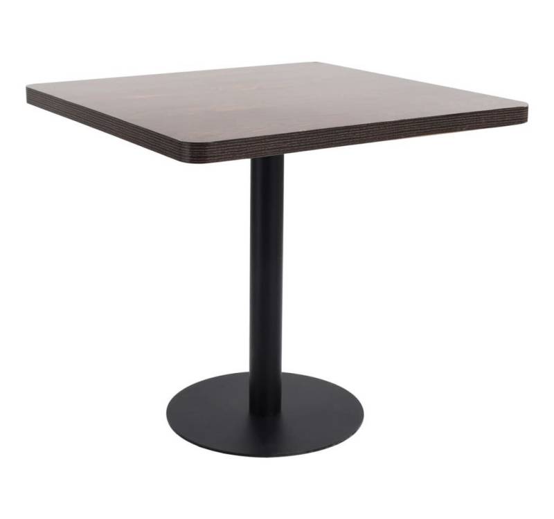 furnicato Bistrotisch Dunkelbraun 80x80 cm MDF (1-St) von furnicato