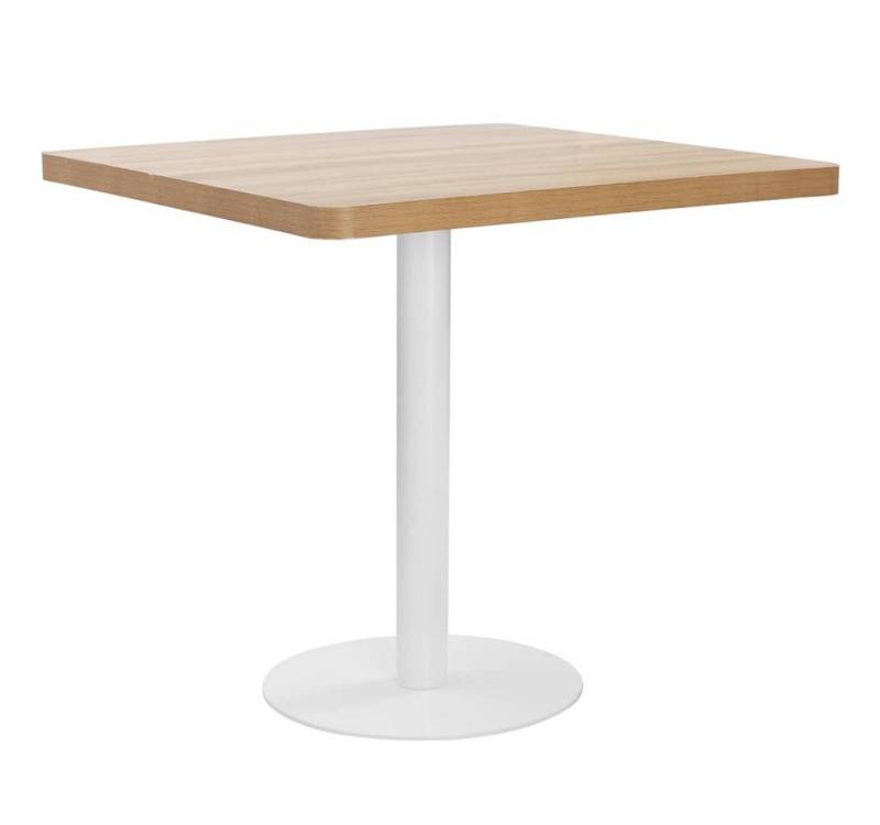 furnicato Bistrotisch Hellbraun 80x80 cm MDF (1-St) von furnicato