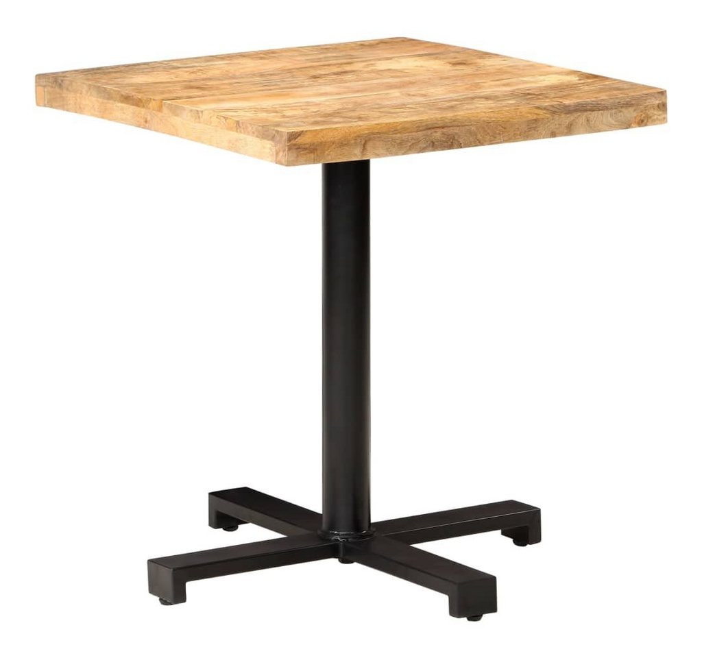 furnicato Esstisch Bistrotisch Quadratisch 70x70x75 cm Raues Massivholzholz (1-St) von furnicato