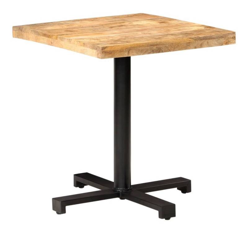 furnicato Esstisch Bistrotisch Quadratisch 70x70x75 cm Raues Massivholzholz (1-St) von furnicato