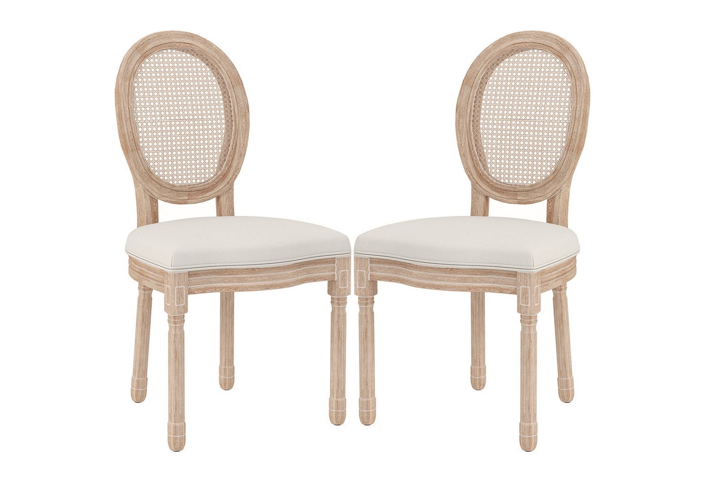 furnicato Esszimmerstuhl 2er-Set Esszimmerstühle Küchenstühle, Vintage Design, Wienergeflech (1 St) von furnicato