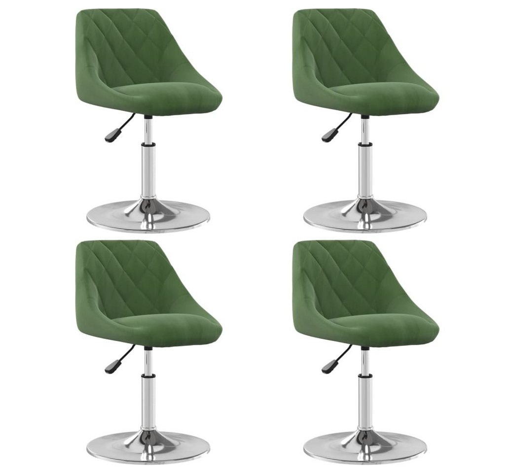 furnicato Esszimmerstuhl Esszimmerstühle 4 Stk. Drehbar Dunkelgrün Samt (1 St) von furnicato