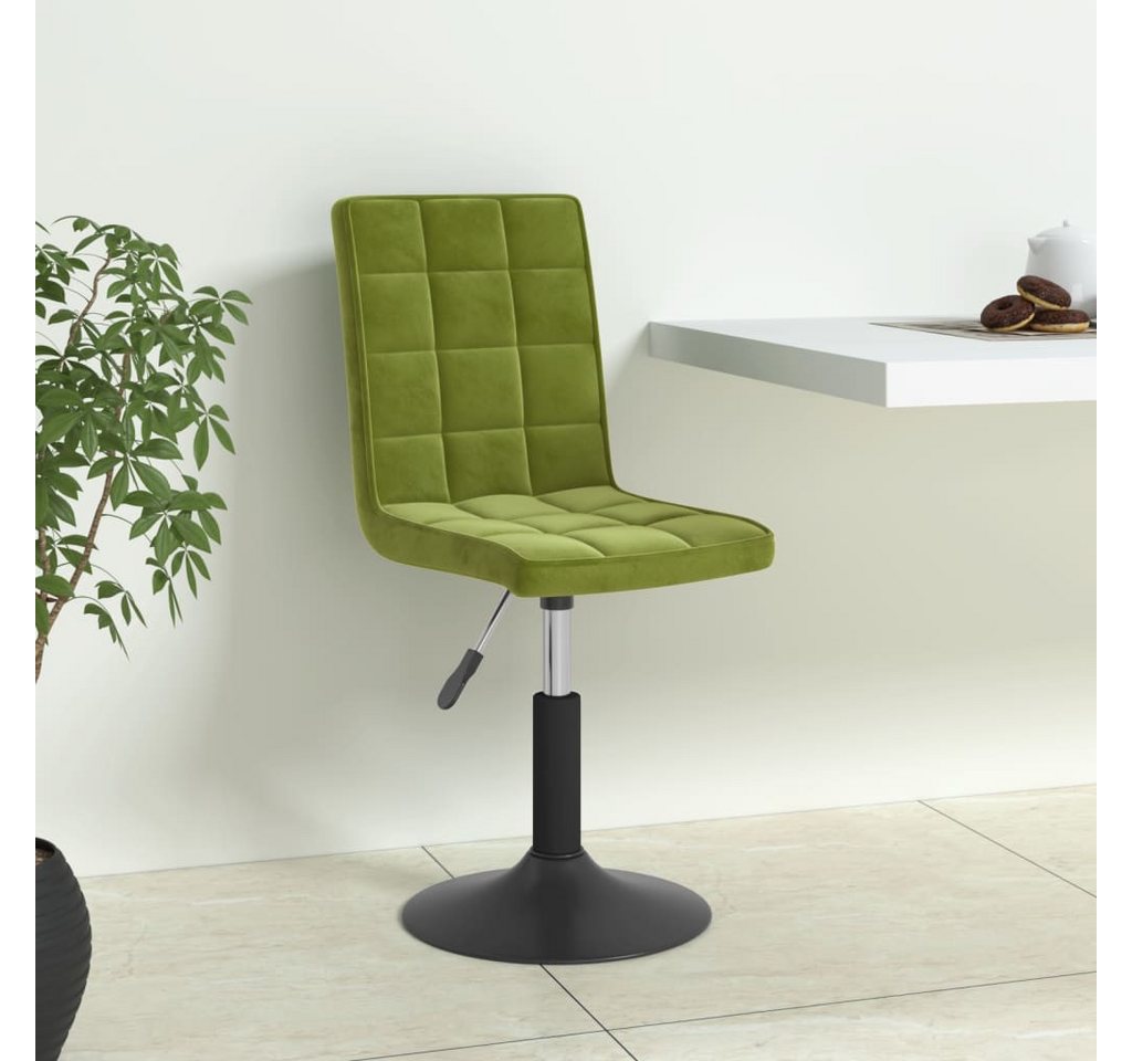 furnicato Esszimmerstuhl Esszimmerstühle 4 Stk. Drehbar Hellgrün Samt (1 St) von furnicato