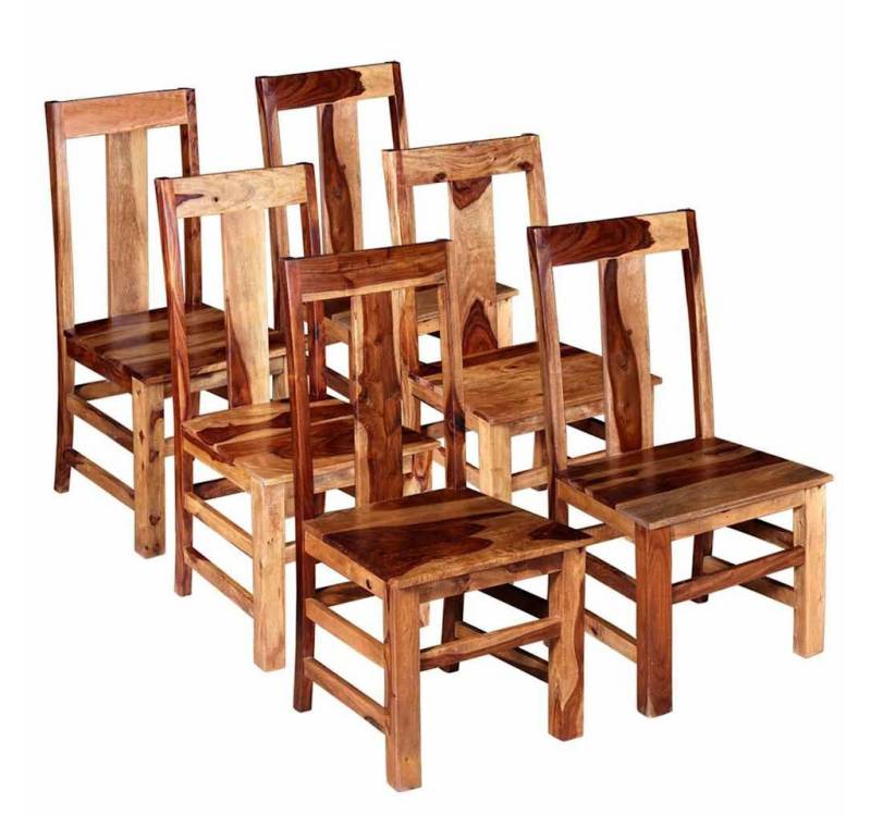 furnicato Esszimmerstuhl Esszimmerstühle 6 Stk. Massivholz (6 St) von furnicato