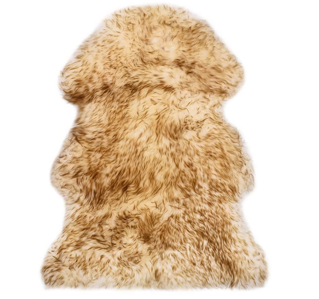 furnicato Fellteppich Teppich Schafspelz 60x90 cm Braun Melange von furnicato