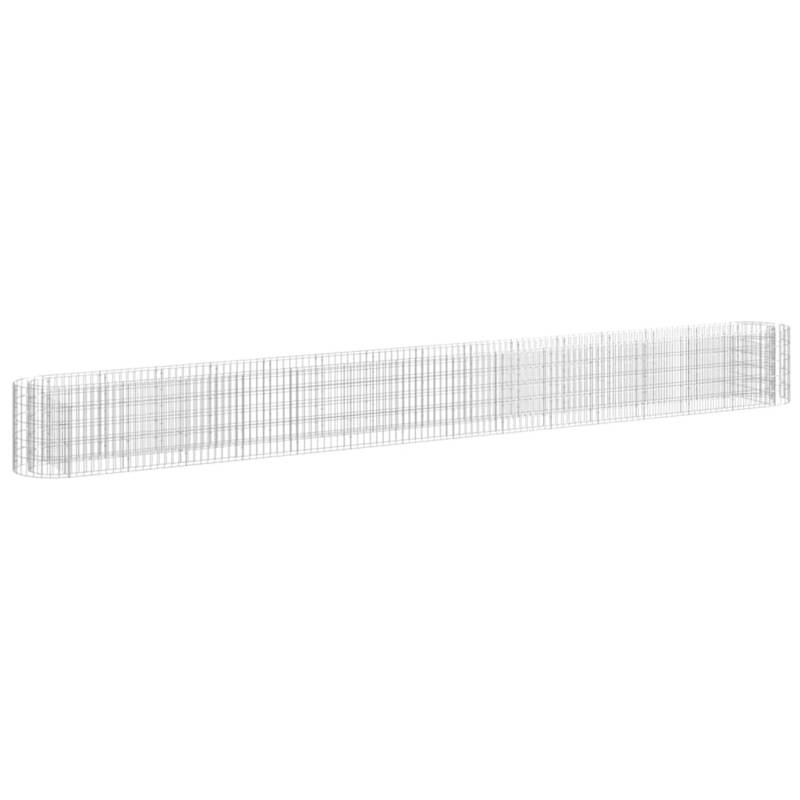 furnicato Gabionen-Hochbeet Verzinktes Eisen 540x50x50 cm von furnicato