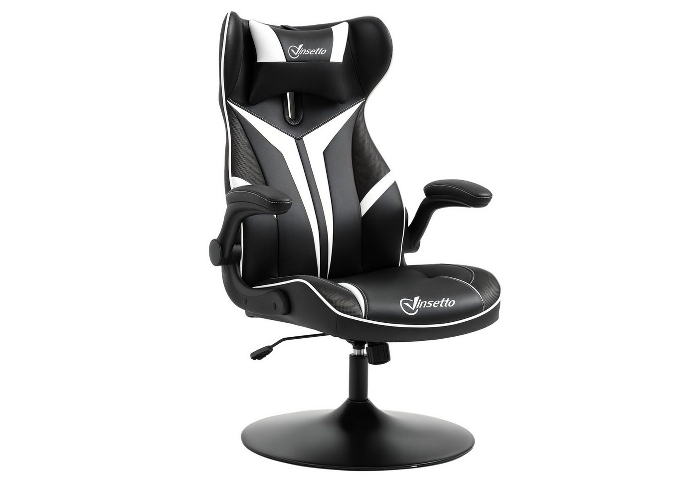 furnicato Gaming-Stuhl Gaming Stuhl ergonomischer Computerstuhl mit Wippfunktion Drehstuhl h (1 St) von furnicato