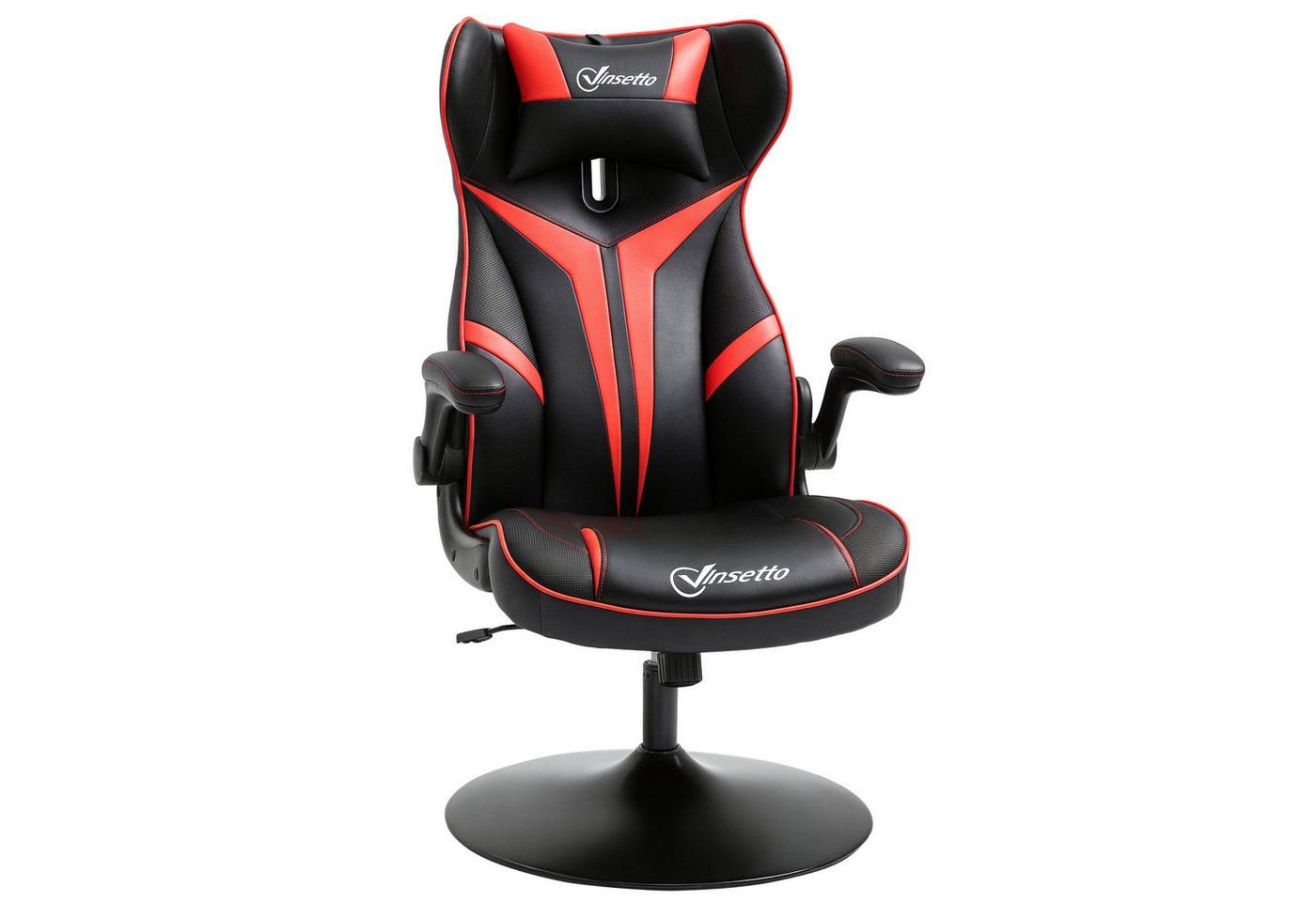 furnicato Gaming-Stuhl Gaming Stuhl ergonomischer Computerstuhl mit Wippfunktion Drehstuhl h (1 St) von furnicato