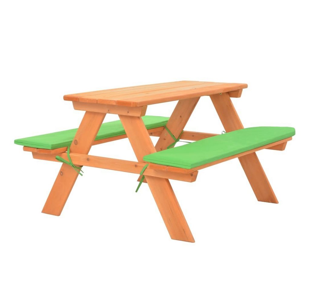 furnicato Garten-Essgruppe Kinder-Picknicktisch mit Bänken 89×79×50 cm Massivholz Tanne von furnicato