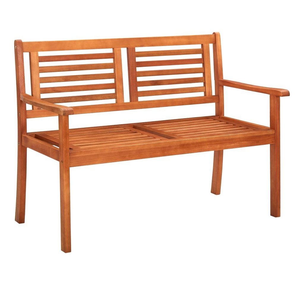 furnicato Gartenbank 2-Sitzer 120 cm Massivholz Eukalyptus (1-St., Kissen inbegriffen: Nein) von furnicato