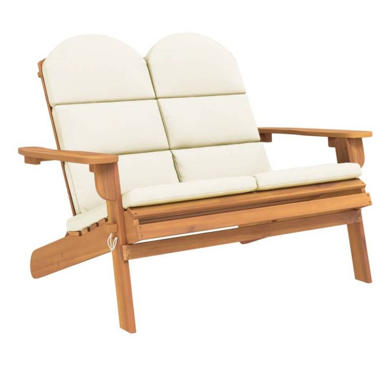 furnicato Gartenbank Adirondack-mit Kissen 126 cm Massivholz (1-St) furnicato Gartenbank Adirondack-mit Kissen 126 cm Massivholz (1-St) von furnicato