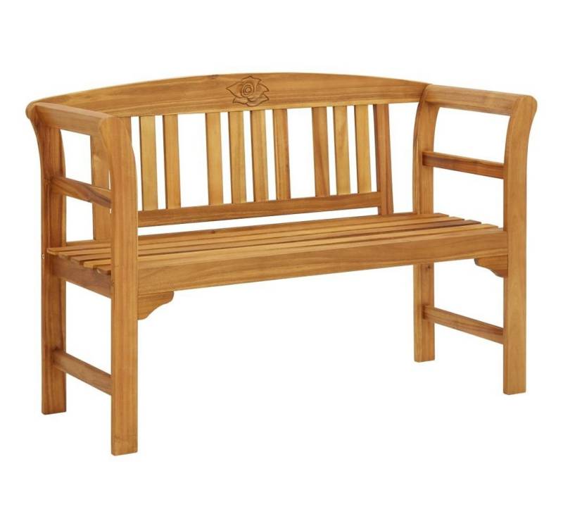 furnicato Gartenbank 114 cm Massivholz Massivholz (1-St., Kissen inbegriffen: Nein) von furnicato