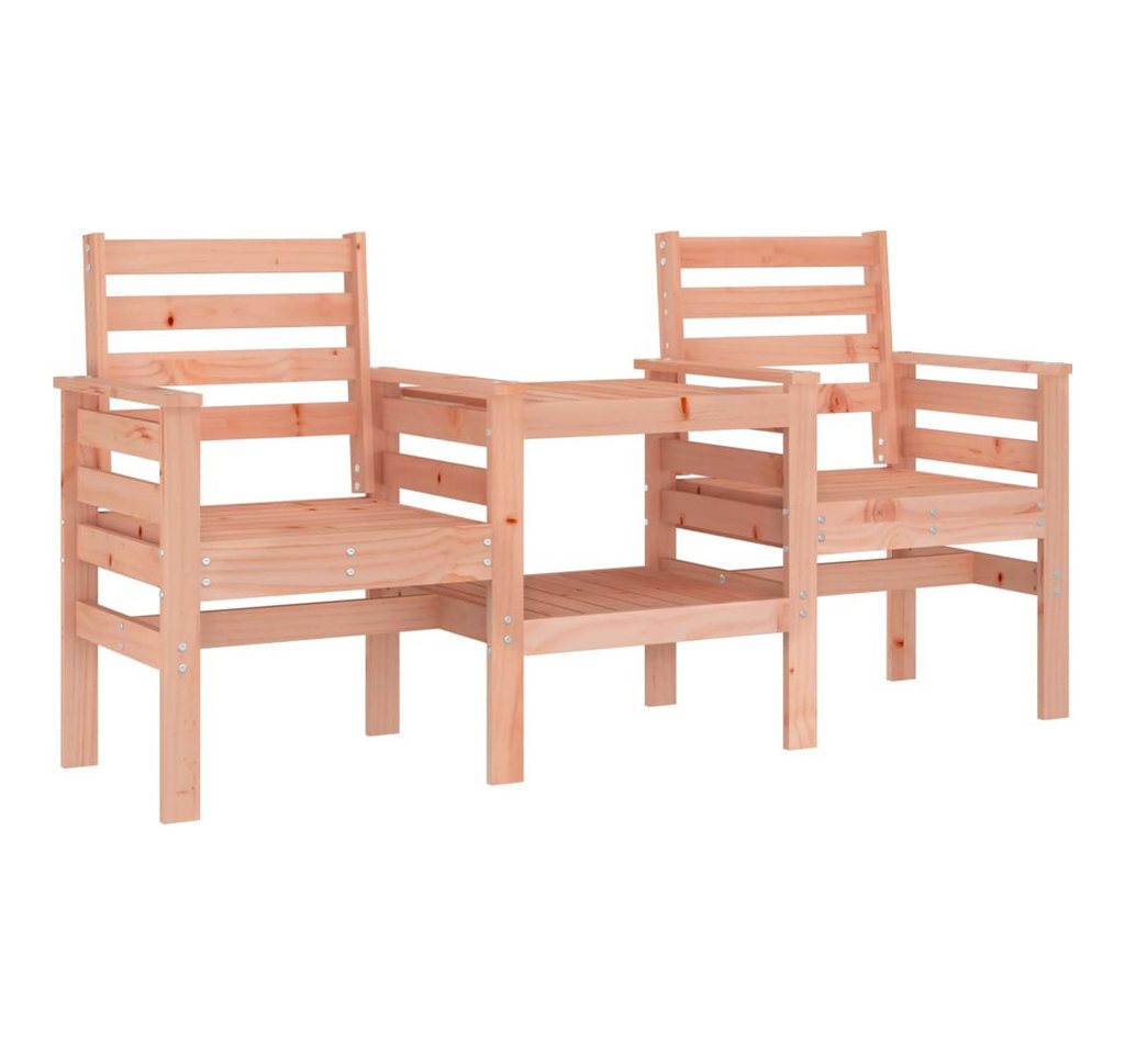 furnicato Gartenbank mit Tisch 2-Sitzer Massivholz Douglasie (1-St., Kissen inbegriffen: Nein) von furnicato