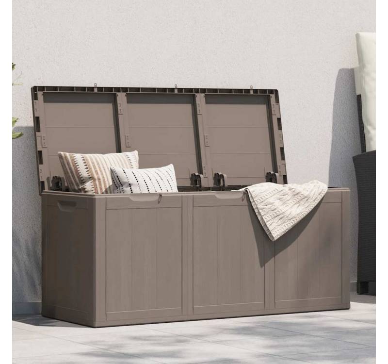 furnicato Gartenbox Garten-Aufbewahrungsbox 270 L Braun PP-Holzoptik (1 St) von furnicato