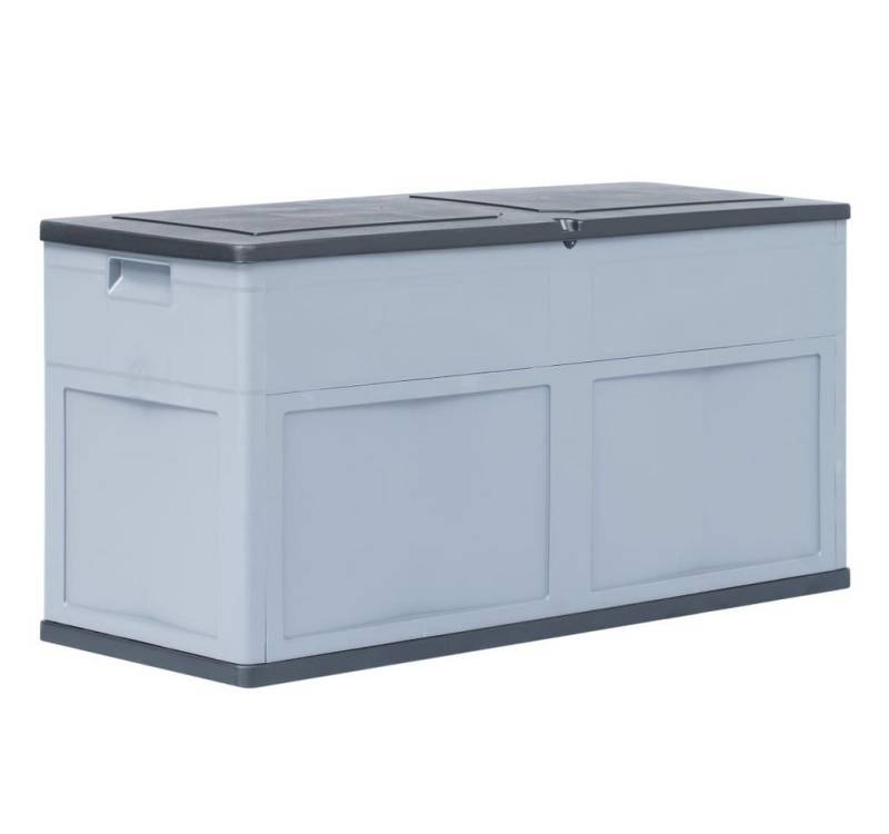 furnicato Gartenbox Garten-Aufbewahrungsbox 320 L Grau Schwarz (1 St) von furnicato