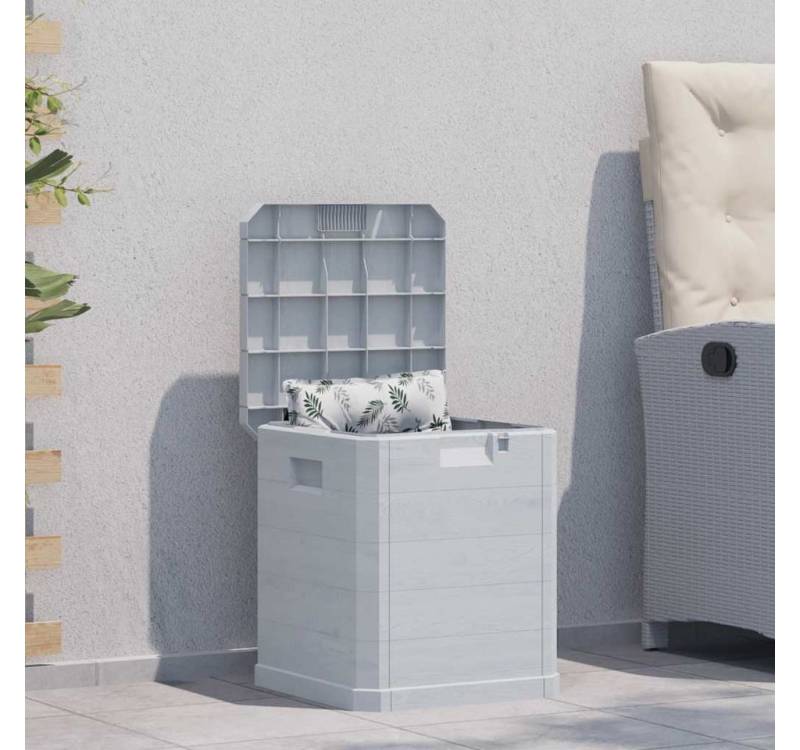 furnicato Gartenbox Garten-Aufbewahrungsbox 90 L Hellgrau (1 St) von furnicato