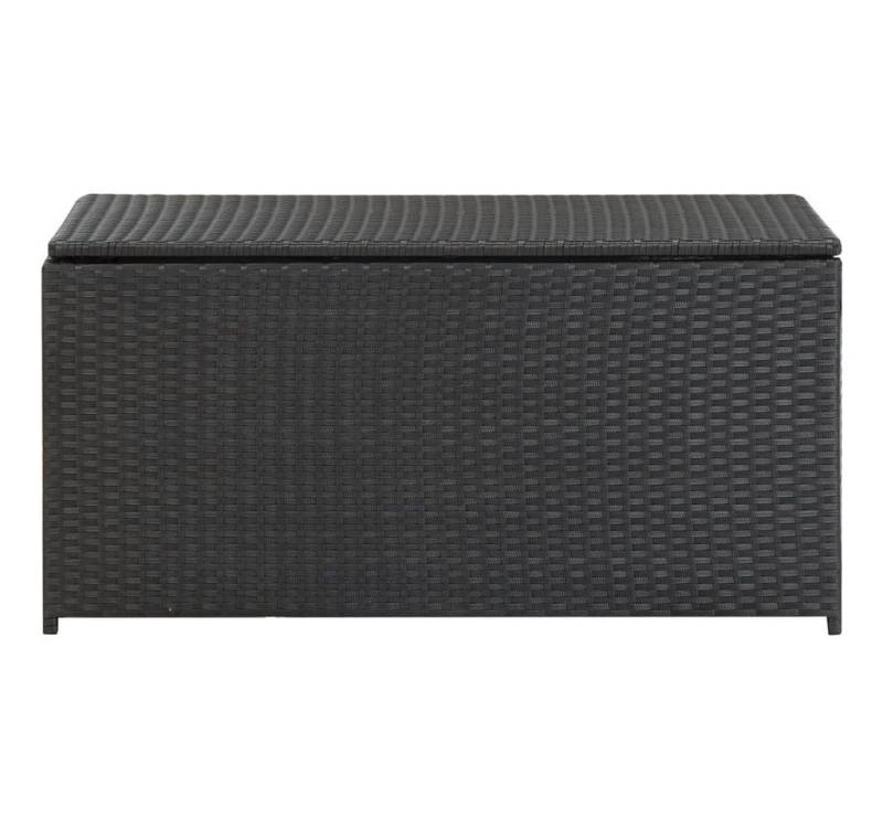furnicato Gartenbox Poly Rattan 100x50x50 cm Schwarz (1 St) von furnicato