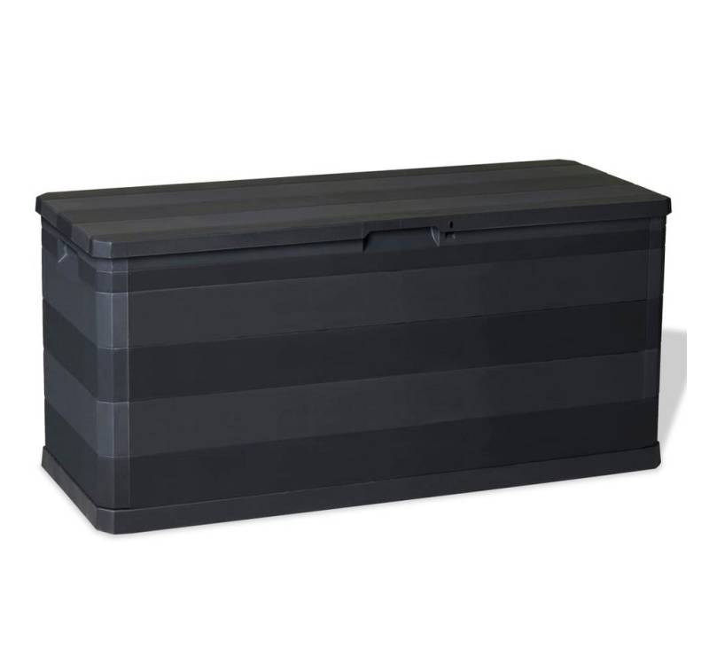 furnicato Gartenbox Schwarz 117x45x56 cm (1 St) von furnicato