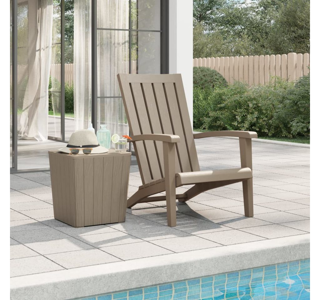 furnicato Gartenstuhl Adirondack-Hellbraun Polypropylen (1 St) von furnicato